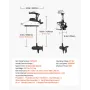 55 lb 12v tryk elektrisk trolling motor saltvand bådmotor 54