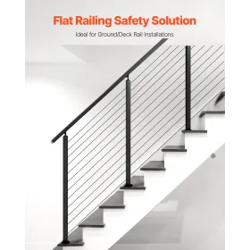 Cable Railing Post 42x2x2 In with 30Â° Angled Holes 1JZLGZXHS106W3XAA001V0