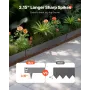 Steel Landscape Edging, 5 Packs 39 x 3 in Rust-Resistant Metal Landscape Edging, Bendable Garden Edging Border, Heavy Duty Lawn 