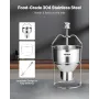 Donut Depositor, Large Capacity Manual Donuts Dropper, 304 Stainless Steel Commercial Batter Dispenser, 6 Thicknesses Adjustment