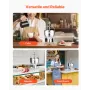 Donut Depositor, Large Capacity Manual Donuts Dropper, 304 Stainless Steel Commercial Batter Dispenser, 6 Thicknesses Adjustment