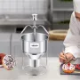 Donut Depositor, Large Capacity Manual Donuts Dropper, 304 Stainless Steel Commercial Batter Dispenser, 6 Thicknesses Adjustment