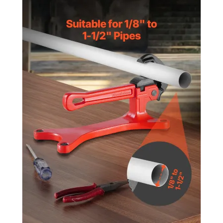 ISE bærbar letvægts aluminiumsrør Vise 1/8 "til 1-1/2" kapacitet