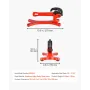 Portable Pipe Vise, Lightweight Aluminum Pipe Vise with 1/8" to 1-1/2" Clamping Capacity, Ideal for Onsite Plumbing Installation