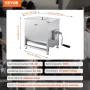 Manual Meat Mixer, 80L Fixed Tank Meat Processing Equipment(Mixing Max 80LBS for Meat), Stainless Steel Meat Mixer, Sausage Mixe