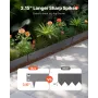 Steel Landscape Edging, 5 Packs 39 x 4 in Rust-Resistant Metal Landscape Edging, Bendable Garden Edging Border, Heavy Duty Lawn 