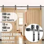 Stalddør hardware kit stald dørkit 13 ft kulstofstål til