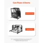Jeep Door Storage Cart, 4 Doors Moveable Storage Cart Rack with Thickened Rubber Cushion, Sturdy Car Door Holder Cart Fit for Je