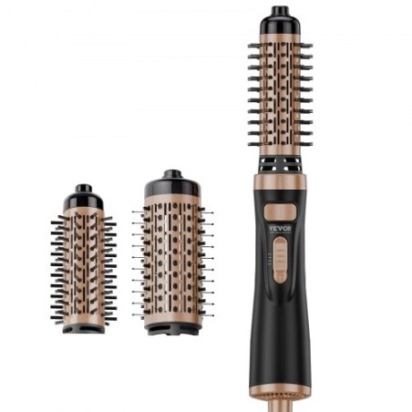 Rotating Hair Dryer Brush Hot Air Styling Brush with 1.5" and 2" Head