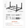 Jeep Door Storage Cart, 4 Doors Moveable Storage Cart Rack with Thickened Rubber Cushion, Sturdy Car Door Holder Cart Fit for Je