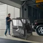 Jeep Door Storage Cart, 4 Doors Moveable Storage Cart Rack with Thickened Rubber Cushion, Sturdy Car Door Holder Cart Fit for Je
