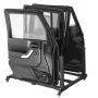Jeep Door Storage Cart, 4 Doors Moveable Storage Cart Rack with Thickened Rubber Cushion, Sturdy Car Door Holder Cart Fit for Je