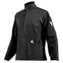 Flame-Resistant Welding Jacket - L Size, Heavy Duty Split Cowhide Leather Sleeve + 9 oz. FR Cotton Body, Heat-Resistant Welding 