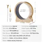 Cat Exercise Wheel, Large Cat Treadmill Wheel for Indoor Cats, 35.8 inch Cat Running Wheel with Detachable Carpet and Cat Teaser