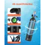 Scuba Tank, 1L Portable Diving Tank, Diving Oxygen Cylinder Support 15-20 Minutes Underwater Breathing, 98.43 ft Diving Depth, R