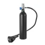 Scuba Tank, 1L Portable Diving Tank, Diving Oxygen Cylinder Support 15-20 Minutes Underwater Breathing, 98.43 ft Diving Depth, R