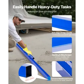 Beton knæbrædder rustfrit stål, 28 '' x 8 '' betonskydere, knæbrædder til beton, betonknæpuder par bevæger sig