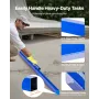 Concrete Screed, 96 Inch Screed with Level Vial, Easy Cleanup & End Cap Design, Aluminum Lightweight & Reversable Handle for Lev