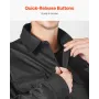 Flame-Resistant Welding Jacket - XXL Size, 7oz. FR Cotton Welding Jacket, Machine Washable Heat-Resistant Safety Jacket with Col