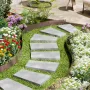 Steel Landscape Edging, 5 Packs 39 x 3 in Rust-Resistant Metal Landscape Edging, Bendable Garden Edging Border, Heavy Duty Lawn 