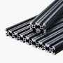 10PCS 39.4in (1000mm) T Slot 2020 Aluminum Extrusion Profile, European Standard Anodized Linear Rail, High-Strength Extruded Alu