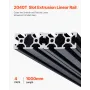 4PCS 39.4 in (1000mm) T Slot 2040 Aluminum Extrusion Profile, European Standard Anodized Linear Rail, High-Strength Extruded Alu