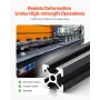 10PCS 59 in (1500 mm) T Slot 2020 Aluminum Extrusion Profile, European Standard Anodized Linear Rail, High-Strength Extruded Alu