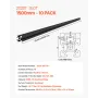 10PCS 59 in (1500 mm) T Slot 2020 Aluminum Extrusion Profile, European Standard Anodized Linear Rail, High-Strength Extruded Alu