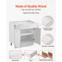 White Shaker Base Cabinet with Drawer, 31-Inch Unassembled Drawer Base Cabinet, 31" W x 19" D x 32" H Ready to Assemble Cabinet 