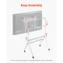 Rolling TV Stand Mobile TV Cart holder op til 198 lbs til