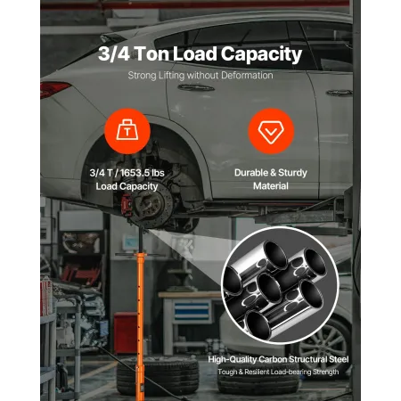 Underhoist Support Stand 3/4ton kapacitet under hejse Jack Stand Two Wheels