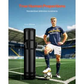 Football Tackling Dummy, 47.2 in Blocking Pad Equipment for Practice, Heavy Duty Tackle Dummies with Handles, Great for Contact 