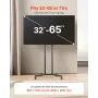 Rolling TV Stand Mobile TV Cart holder op til 88 lbs til 32-65