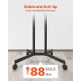 Rolling TV Stand Mobile TV Cart holder op til 88 lbs til 32-65