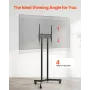 Rolling TV Stand Mobile TV Cart holder op til 88 lbs til 32-65