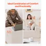 Modulær sektionssofa l formet sky sofa med chaise og pude beige
