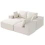 Modular Sectional Sofa, L Shaped Modular Sofa with Chaise, Cloud Sectional Couch with High Rebound Sponge and Density, Upholster