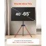 Stampod Easel TV Stand Wood Bens holder op til 99 lbs til 40-65