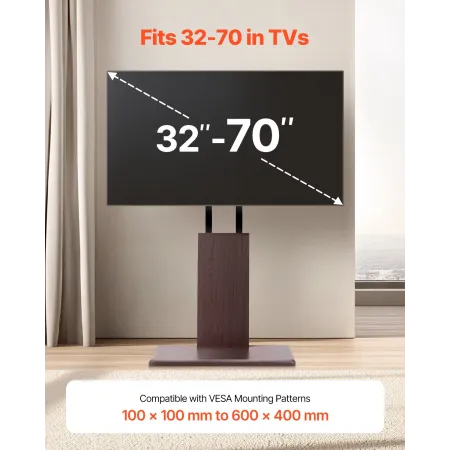 Universal TV Stand Swivel Stand holder op til 99 lbs til 32-70