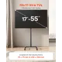 Rolling TV Stand Mobile TV Cart holder op til 44 lbs til 17-55