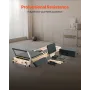 Foldable Pilates Reformer, Wooden Pilates Workout Machine for Home Gym Studio Use, Pilates Bed with Dual Resistance- Spring & Co