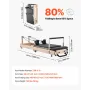 Foldbare Pilates Reformer Wooden Pilates Machine Home Gym Equipment