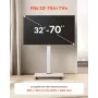 Rolling TV Stand Mobile TV Cart holder op til 99 lbs til 32-70