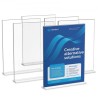 Acrylic Sign Holder 6 Pack 8.5 x 11-inch Double Sided Display Sign Stand