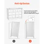 7 Drawer Dresser, Wooden Chest of Drawers with Sliding with Anti-tip Device, Modern Minimalist Dresser Chest, Closet Storage Org
