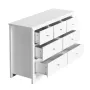 7 Drawer Dresser, Wooden Chest of Drawers with Sliding with Anti-tip Device, Modern Minimalist Dresser Chest, Closet Storage Org
