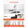 Pilates Reformer, Pilates Machine for Home Gym Studio Use, Strength Training Workout Equipment with Dual Resistance, Reformer Bo