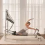 Pilates Reformer, Pilates Machine for Home Gym Studio Use, Strength Training Workout Equipment with Dual Resistance, Reformer Bo