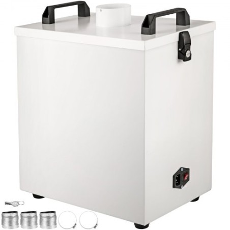 Pure Air Fume Extractor 80W Smoke Air Purifer 180m3/H Air Volume Air Ren Purifier 220V Portable Fume Extractor 58 DBA