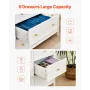 9 Drawer Dresser, Wooden Chest of Drawers with Sliding and Anti-tip Device, Retro Minimalist Dresser Chest, Closet Storage TV St
